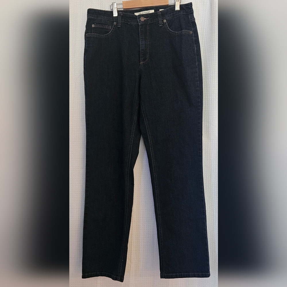 Jones New York Lexington Straight Jeans Dark Wash Size 14